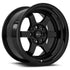 Vors TR7 Gloss Black wheel — front face view