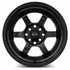 Vors TR7 Gloss Black wheel — angled profile view