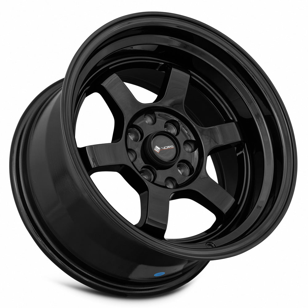 Vors TR7 Gloss Black wheel — lip and spoke detail