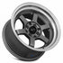 Vors TR7 Gun Metal Machine Lip wheel — lip and spoke detail