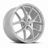 Vors TR88 Silver Machined Face wheel — front face view
