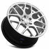 MRR UO2 Hyper Silver wheel — lip and spoke detail