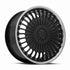 MRR VP4 Black Machined Lip wheel — front face view