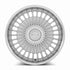 MRR VP4 Silver Machined Lip wheel — angled profile view