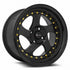Vors VR2 Gloss Black wheel — front face view