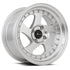 Vors VR2 Silver Machined Face wheel — front face view
