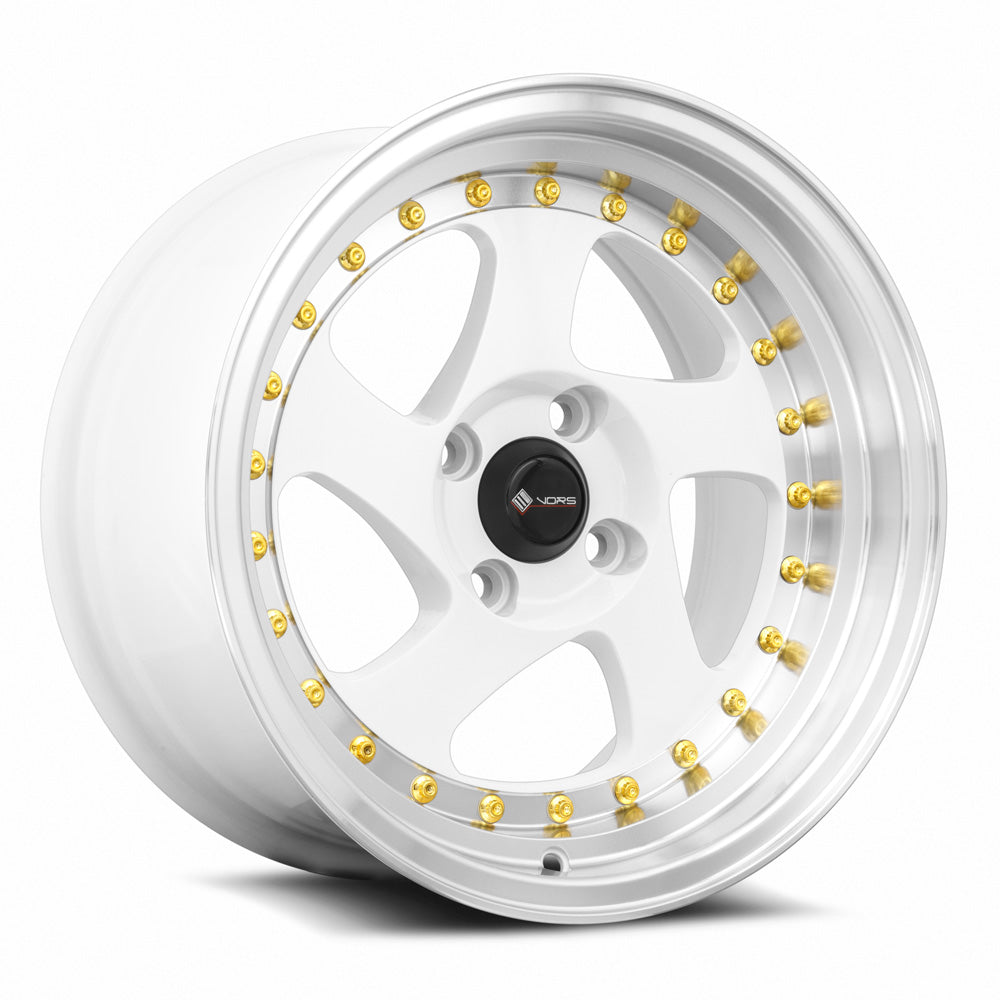 Vors VR2 White Machine Lip wheel — front face view