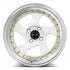 Vors VR2 White Machine Lip wheel — angled profile view