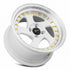 Vors VR2 White Machine Lip wheel — lip and spoke detail