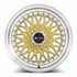 Vors VR3 Gold Machined Lip wheel — angled profile view