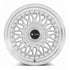 Vors VR3 Silver Machined Face wheel — angled profile view