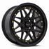 Vors VR7 Gloss Black wheel — front face view