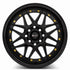 Vors VR7 Gloss Black wheel — angled profile view