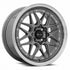 Vors VR7 Gun Metal Machine Lip wheel — front face view