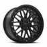 Vors VR8 Gloss Black wheel — front face view
