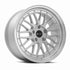 Vors VR8 Silver Machined Lip wheel — front face view