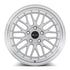 Vors VR8 Silver Machined Lip wheel — angled profile view