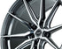 Vossen HF-3 Gloss Graphite Polished wheel - view 3