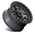 KMC KM550 Riot SBL Anthracite w/ Satin Black Lip wheel - view 2