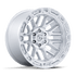 Fuel Off-Road Rail Gloss Silver w/ Machined Face wheel