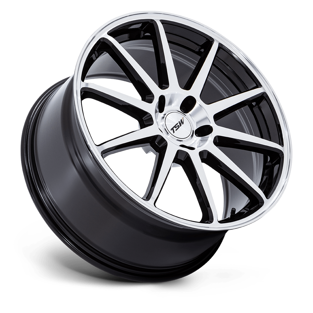 TSW Canard Gloss Black w/ Machined Face wheel - view 2