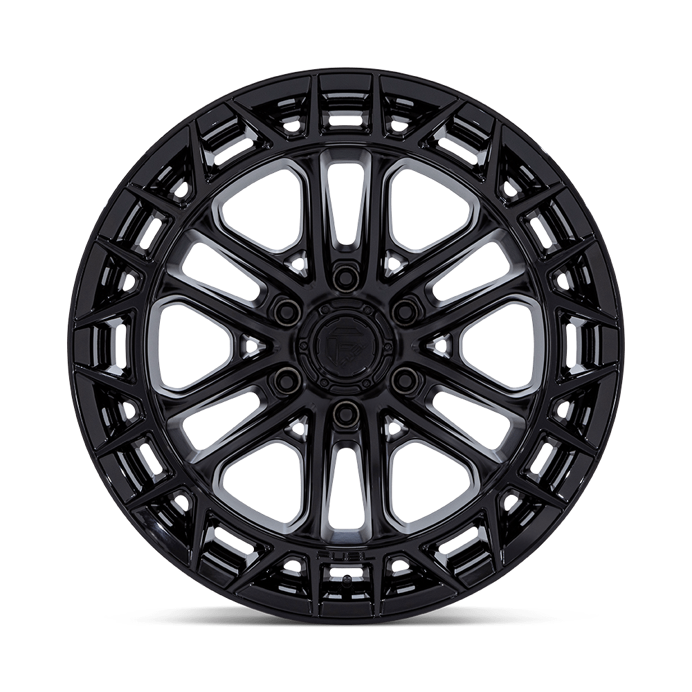 Fuel Off-Road Celsius Matte Black w/ Gloss Black Lip wheel - view 3