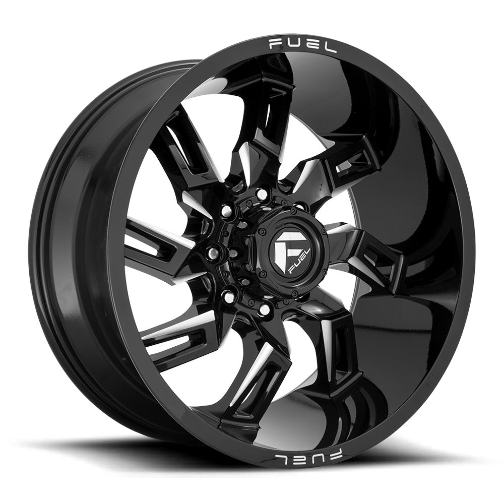 Fuel Off-Road Lockdown Gloss Black Milled wheel