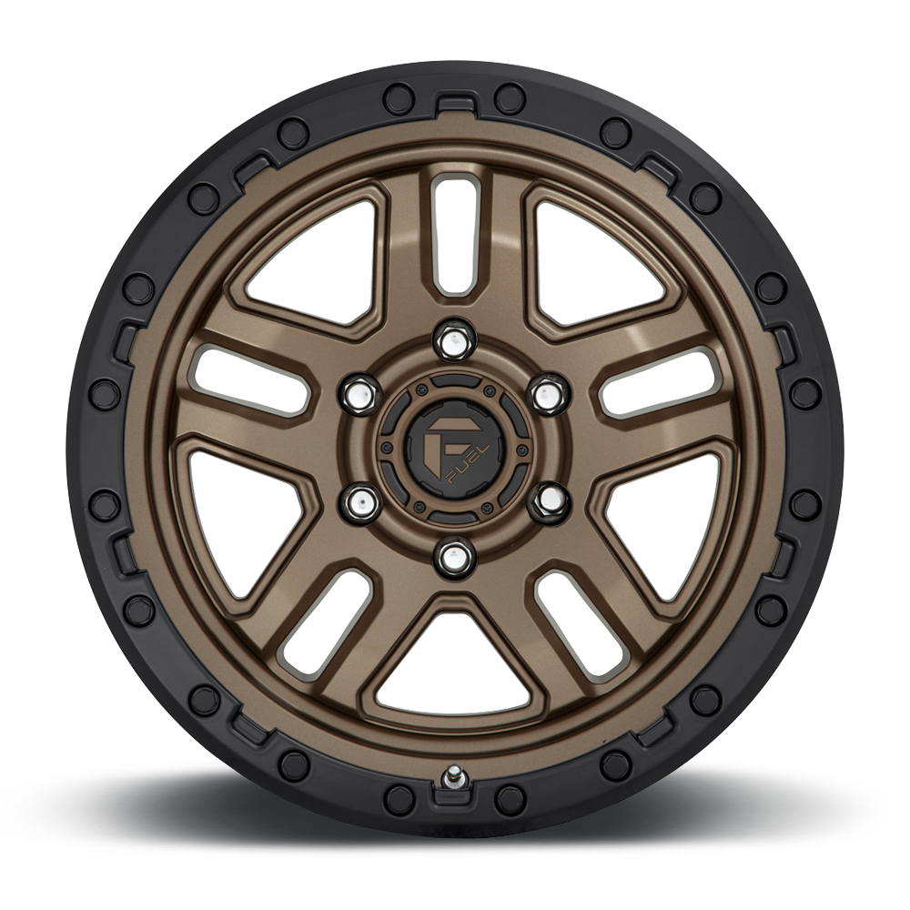 Fuel Off-Road Ammo Matte Bronze w/ Black Bead Ring wheel - view 3