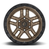 Fuel Off-Road Ammo Matte Bronze w/ Black Bead Ring wheel - view 3