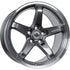 Anovia AN-5S Gloss Gunmetal Machined Lip wheel