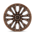 Fuel Off-Road Rebar Platinum Bronze Milled wheel - view 3
