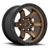 Fuel Off-Road Kicker Matte Bronze w/ Black Bead Ring wheel