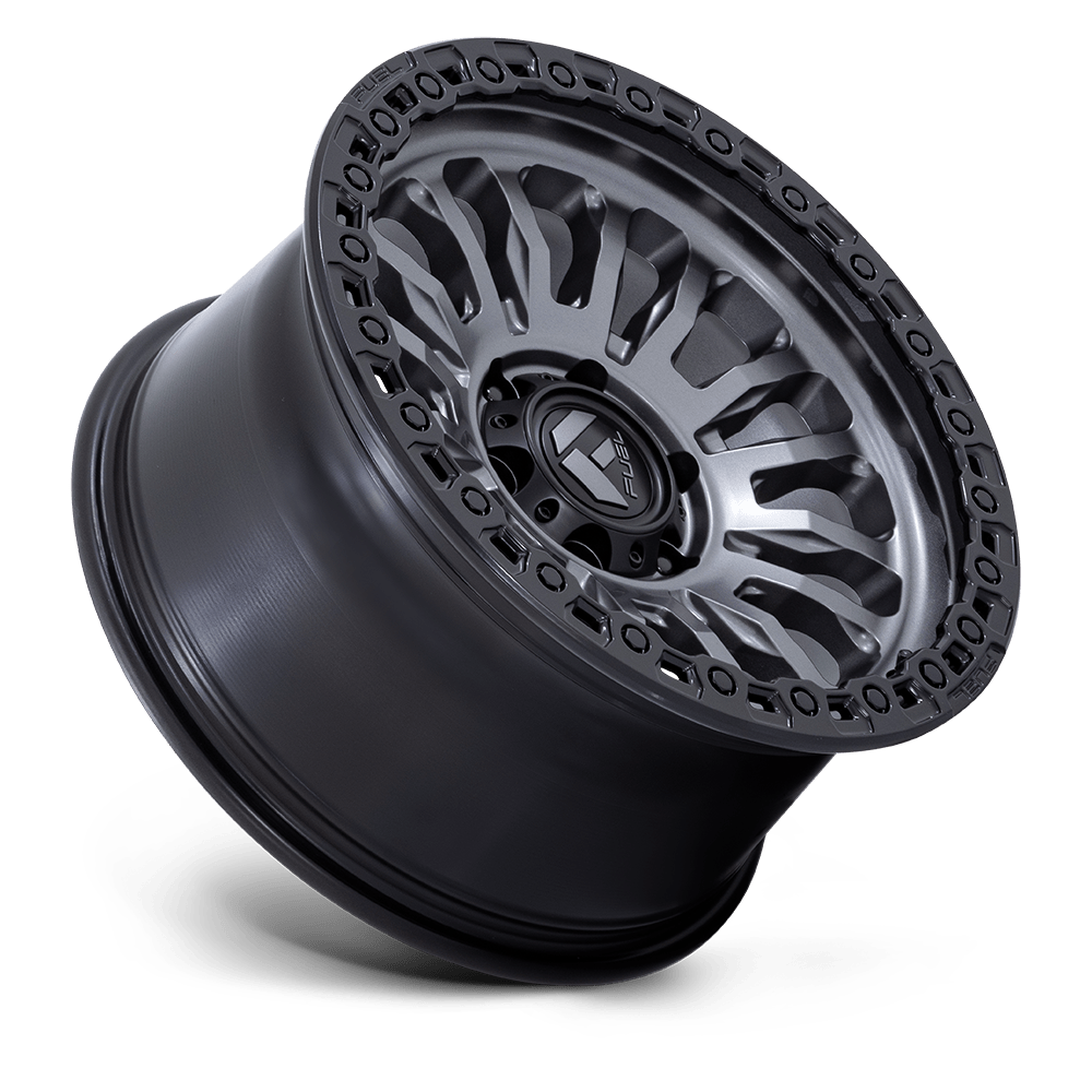 Fuel Off-Road Rincon Matte Gunmetal w/ Matte Black Lip wheel - view 2
