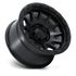 Fuel Off-Road Fortress Matte Black w/ Gloss Black Lip wheel - view 2