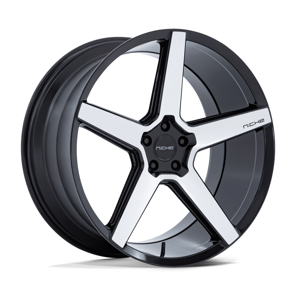 Niche Modena Gloss Black w/ Machined Face wheel