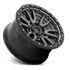 Fuel Off-Road Rebel Matte Gunmetal w/ Black Bead Ring wheel - view 2