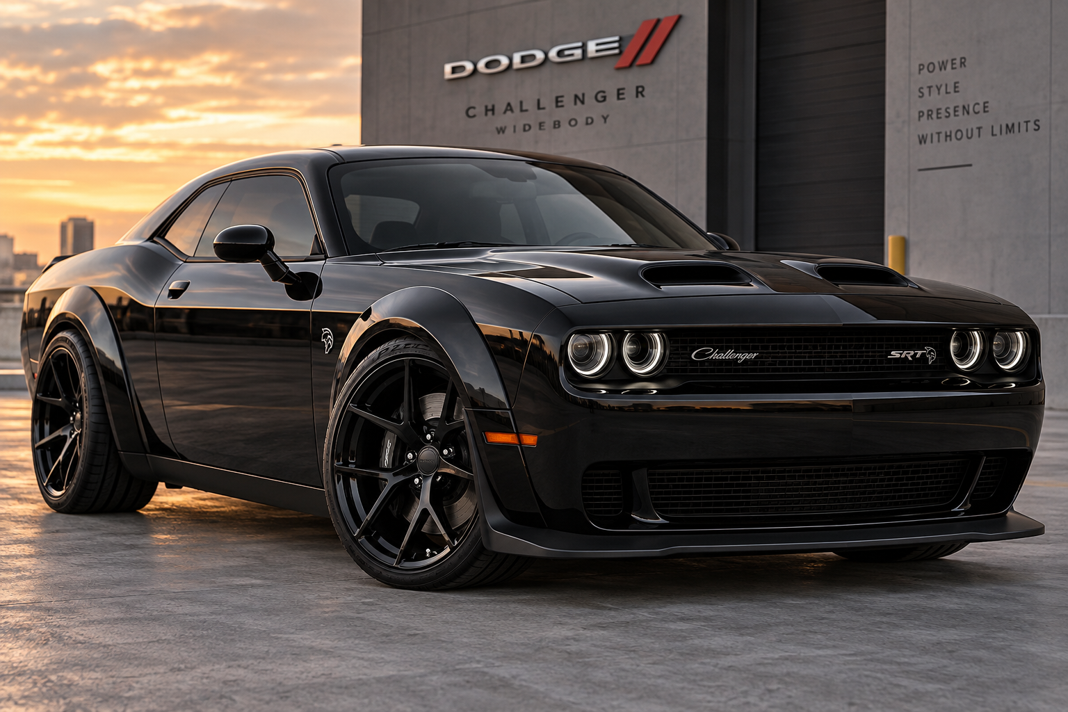 Stance SF14 Gloss Black Wheel Package – Dodge Challenger Widebody (20x11 Full Set)