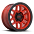 KMC KM544 Mesa Candy Red w/ Black Lip wheel