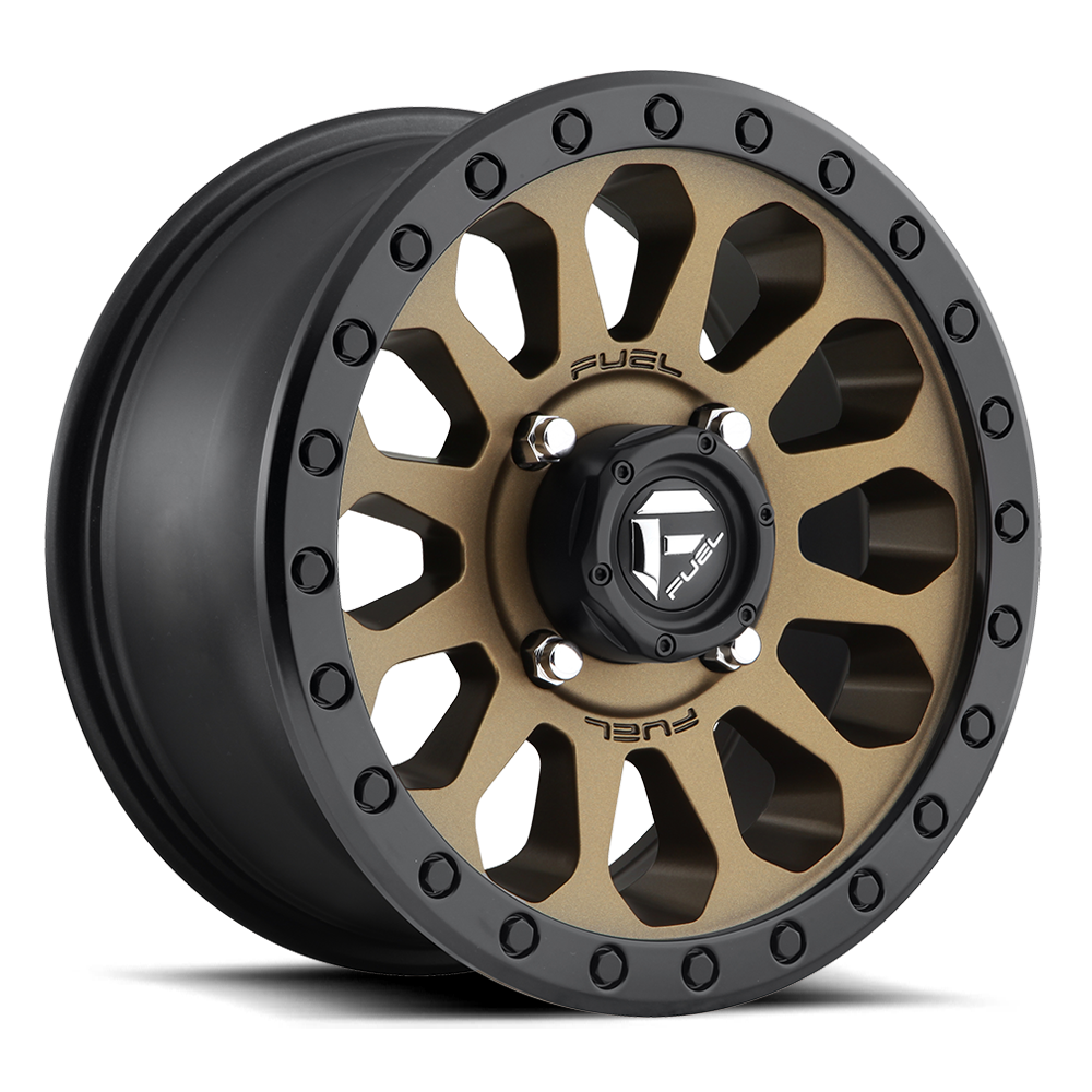 Fuel Off-Road Vector Matte Bronze w/ Black Bead Ring wheel