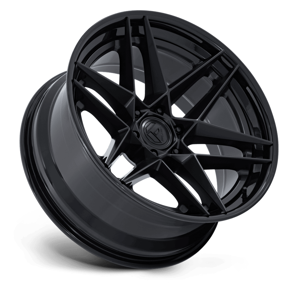 Fuel Off-Road Flight Matte Black w/ Gloss Black Lip wheel - view 2