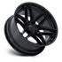 Fuel Off-Road Flight Matte Black w/ Gloss Black Lip wheel - view 2