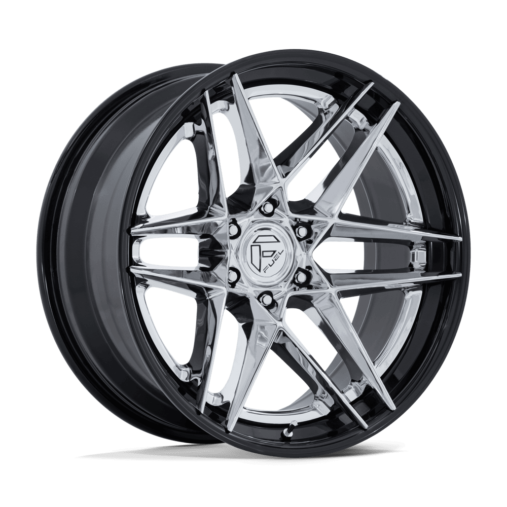 Fuel Off-Road Flight Chrome w/ Gloss Black Lip wheel