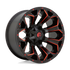 Fuel Off-Road Assault Matte Black Red Milled wheel