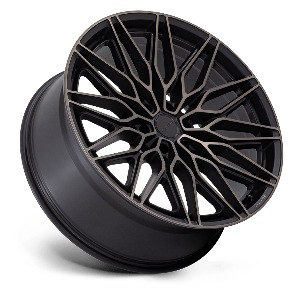 Niche Calabria 6 Matte Black Machined Dark Tint wheel - view 2