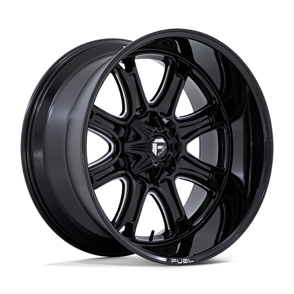 Fuel Off-Road Darkstar Gloss Black Milled wheel
