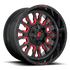 Fuel Off-Road Stroke Gloss Black w/ Red Tinted Clear wheel