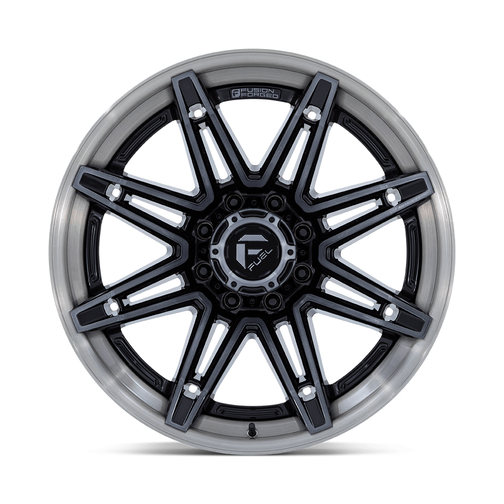 Fuel Off-Road Brawl Gloss Black Brushed Dark Tint wheel - view 3