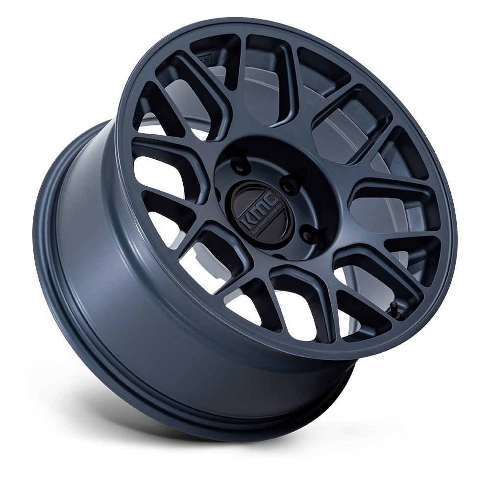 KMC KM730 Hatchet Metallic Blue wheel - view 2