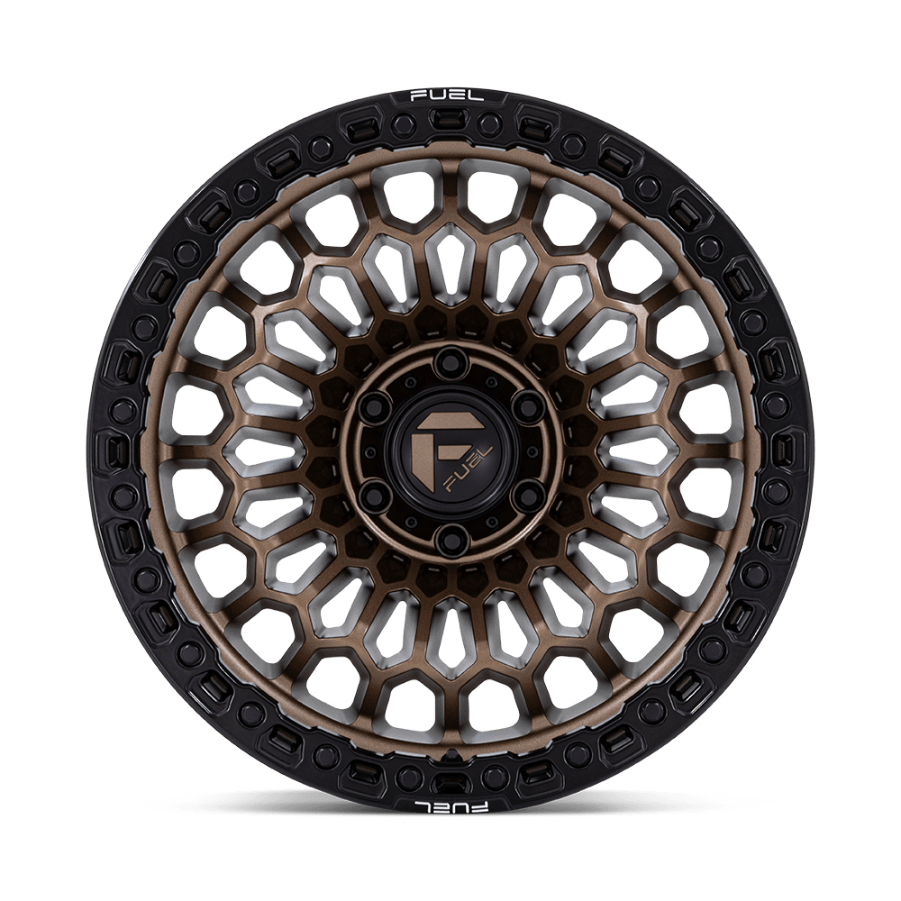 Fuel Off-Road Sinister Matte Bronze w/ Matte Black Lip wheel - view 3