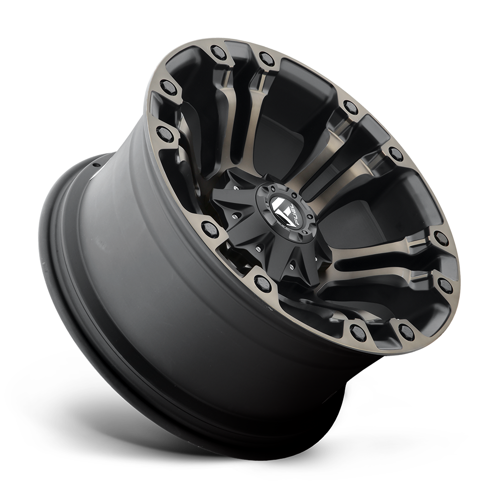 Fuel Off-Road Vapor Matte Black w/ Double Dark Tint wheel - view 2